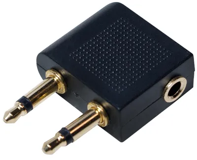 Immagine prodotto di Adattatore audio Logilink, da 2x3,5 mm2 pin/M a 3,5 mm 3-pin/F, 90°