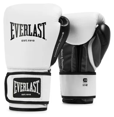 Zdjęcie produktu dla Rękawice bokserskie Everlast Powerlock Og, białe, 14 oz