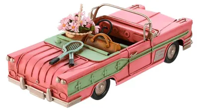 Produktbild von ESPRIT Home Deko-Figuren Set Vintage Auto aus Metall, 3 Stück, 26x11x9 cm