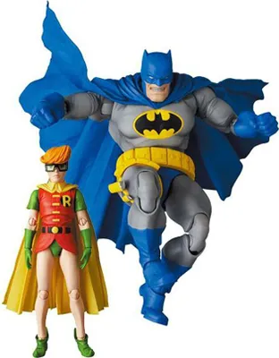 Produktbild von Batman - Die Rückkehr des Dunklen Ritters MAF EX Actionfiguren Batman Blue Version & Robin 11- 16 cm
