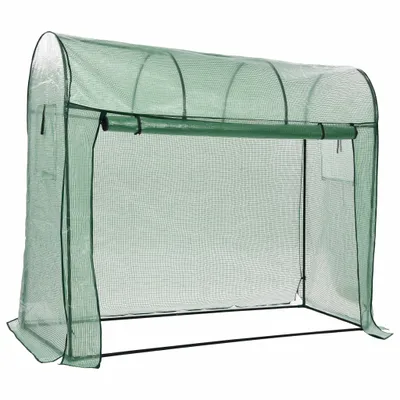 Image de vidaXL Serre avec porte zippée 200 x 80 x 170 cm