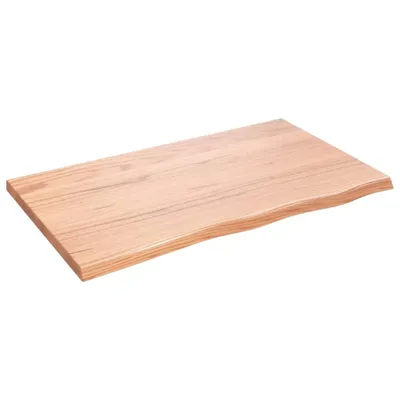 Produktbild von vidaXL Waschtischplatte Hellbraun 100x60x(2-4) cm Massivholz Behandelt
