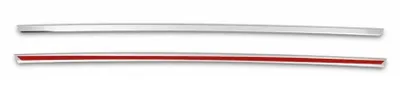 Productafbeelding van OMAC Blend beschermstrips voor de achterklep, artikelnummer 1103054, voor de kofferbak van de AUDI A4 Limousine (8EC, B7), gemaakt van roestvrij staal, geschikt voor de Audi A4 B7 sedan