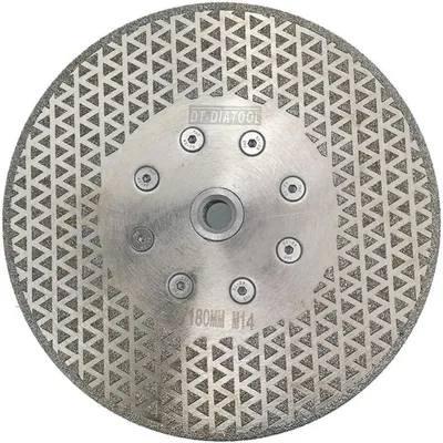 Productafbeelding van Diamantschijf 180 mm, M14, dubbelzijdig, zaag- en slijpschijf voor tegels, graniet en marmer