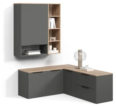 Produktbild von Wohnwand Livinity Piave Anthrazit 5 Teile, Model 58989