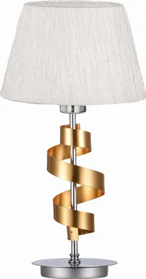 Produktbild von Candellux Tischleuchte Chrom Stoffschirm E27