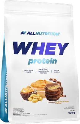 Produktbild von ALLNUTRITION Whey Protein 908g – Schokolade – Erdnussbutter