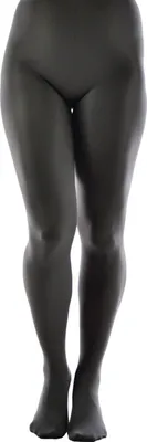 Obrázok produktu pre Aurellie Nepriehľadné a hrejivé pančuchy z mikrovlákna 60 DEN bez vzoru Graphite Grey XL