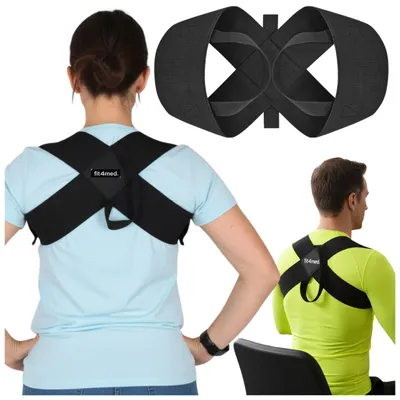 Immagine prodotto di FIT4MED | Ausilio correttivo per posture scorrette della colonna vertebrale – stabilizzatore ortopedico per la schiena per una postura eretta L 175–181 cm 75–85 kg