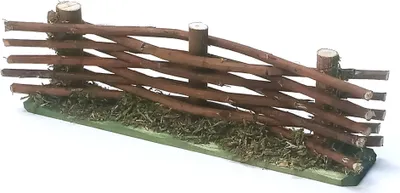 Produktbild von Miniatur Weidenzaun, Flechtzaun für Weihnachtskrippe 4cm hoch. 15 cm lang.