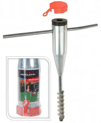 Produktbild von Redcliffs Sonnenschirmhalter Metall - stabile Bodenverankerung für Schirme 25-55 mm