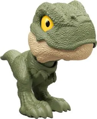 A toy dinosaur figurine against a white background.