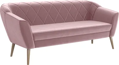 Produktbild von MEBLINI Mini Sofa 3-Sitzer für Wohnzimmer - Mini Lounge für drei Personen - Küchensofa - Sofa Klein - GISELA - 3 - Rosa Samt