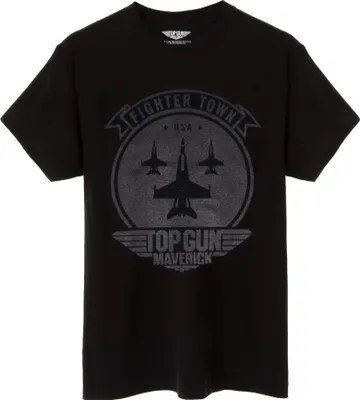 Produktbild von Top Gun: Maverick - "Fighter Town" T-Shirt für Herren NS7257 (L) (Schwarz)