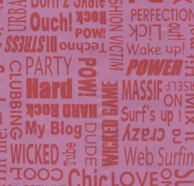 Produktbild von Klebefolie - Möbelfolie Text rosa - 45 cm x 200 cm