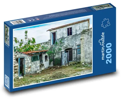 Produktbild von Puzzle 2000 Verlassenes Haus - altes Gebäude - martinpuzzle