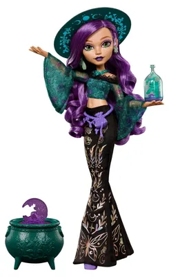 Produktbild von Monster High Moonspell Magic by Willow Thorne-Modepuppe, Natur-Hexe mit Zubehörteilen, Modepuppe, Weiblich, 4 Jahr(e), Mädchen, 285,7 mm, Mehrfarbig