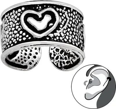 Produktbild von Ohrklemme Silber 925: Ear Cuff Ohrring ohne Loch tragbar Modell 8