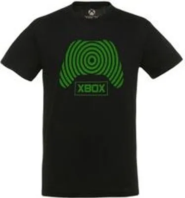 Produktbild von Xbox Controller Motiv T-Shirt für Gaming Fans, schwarz, aus 100% Baumwolle