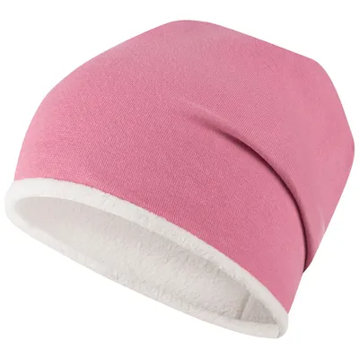 Produktbild von Wintermütze Mädchen Kindermütze Beanie gefüttert, Größe 54-56, Altrosa