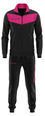 Produktbild von Givova Visa Fluo Trainingsanzug Schwarz,Rosa M Mann Schwarz,Rosa M
