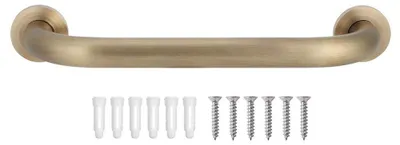 Obrázok produktu pre Podpera do kúpeľne, 30 cm - Antický mosadz - Bezpečnostná podpera - Madlo do kúpeľne - Luxusný dizajn - Nosnosť 60 kg - Madlo do kúpeľne