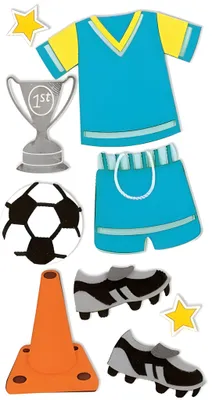 Produktbild von HEYDA 203780660 Stick-On's-Mix Fußball 75 x 165 cm