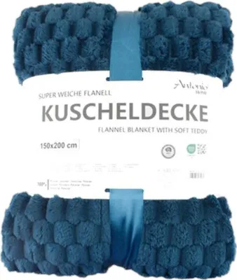 blaue Kuscheldecke