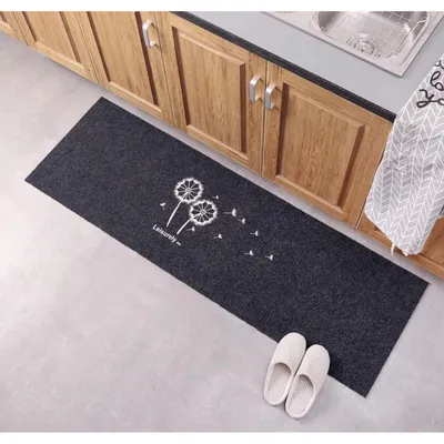 Productafbeelding van Voetmat Löwenzahn Home, zwart, 40 x 120 cm, polypropyleen/vinyl
