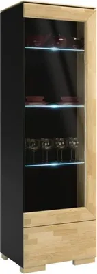 Produktbild von Vitrinenschrank, 61cm x 43cm x 192cm (LxBxH)