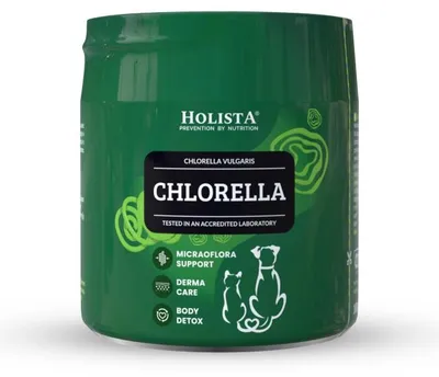 Obrázok produktu pre HOLISTA Chlorella - výživové doplnky pre psov a mačky - 100 g