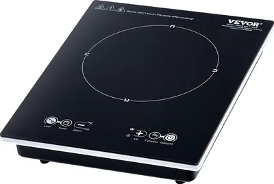 Zdjęcie produktu dla Przenośna płyta indukcyjna VEVOR Płyta indukcyjna (280 x 350 x 68 mm) 2200 W, kompatybilna z naczyniami magnetycznymi (średnica do 24 cm)