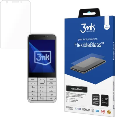 Zdjęcie produktu dla 3mk Display Hybridglass FlexibleGlass dla Nokia 230 DualSim 2024 0,3mm 7H