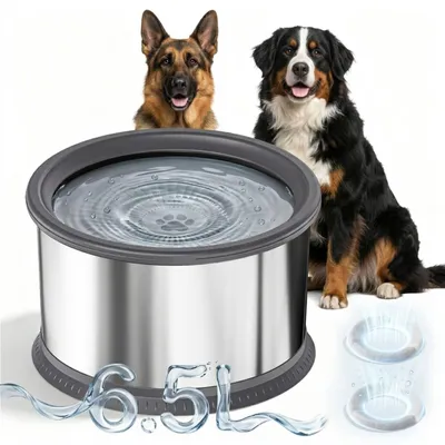 Productafbeelding van Omgoods - RVS Waterbak voor Honden met 6.5 L Capaciteit