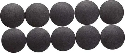 Produktbild von MAUL Magnet rund 10 Stück 0,6 kg Kunststoff Ferrit bruchsicher erodiert lackiert Ø 2.4 x 0.8 cm schwarz