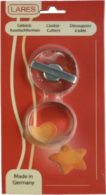 Produktbild von LARES Ausstechform für Spitzbuben Gebäck - Durchmesser ca. 5cm - 1014