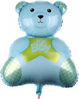 Produktbild von Folienballon Baby Boy, Bärchen, ca. 75 x 49 cm