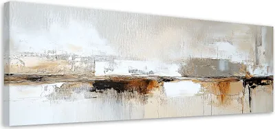 Produktbild von Leinwandbild Abstrakt Grau Gold Braun Lofts 120x40 Feeby Beige bild für die wand bereit zum aufhängen