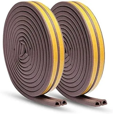 Obrázok produktu pre Tesniaca páska D-profil samolepiaca 9 x 6 mm, 20 m, odolná voči poveternostným vplyvom, zvuková izolácia