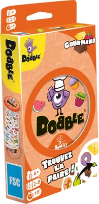 Productafbeelding van Asmodee DOBBLE GOURMANDISE, blisterverpakking, milieuvriendelijk, geschikt voor kinderen vanaf 6 jaar, 15 stuks...
