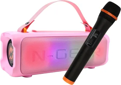 Produktbild von N-Gear LGP BLAZOOKA 703 Pink tragbarer Bluetooth-Partylautsprecher, 100 W Ausgan