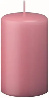 Produktbild von 2 Flachkopf-Stumpenkerzen in Altrosa, 300 x Ø 70 mm