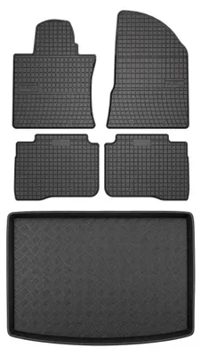 Obrázek produktu pro Gumové autokoberce SolidPRO + vana kufru pro: SsangYong Korando IV 2019- nastavitelná podlaha dole 5 ks