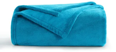 Productafbeelding van Zachte fleece deken, 150x200 cm, in de kleur petrol