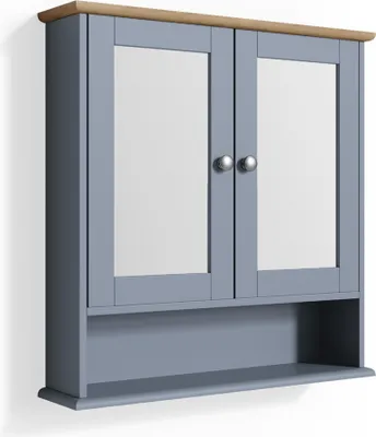 Produktbild von Badspiegelschrank Vicco Bianco Grau 56 x 58 cm, Model 33579