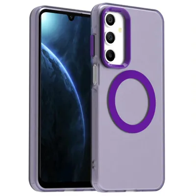 Produktbild von Stoßfeste Handyhülle von Mobigear für Samsung Galaxy A16, mit MagSafe-Funktion, Hartschalenhülle, Rückseite - Lila