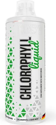A bottle of Chlorophyll Liquid Mint.
