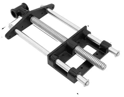 Image de Support à vis pour bois, construction robuste, outil polyvalent pour le travail du bois, jaune