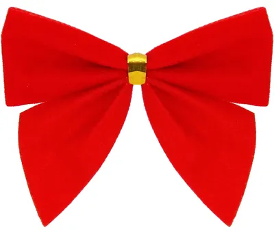 Image de Rubans de Noël 8 x 8,5 cm rouges, lot de 6 pièces, décorations de Noël