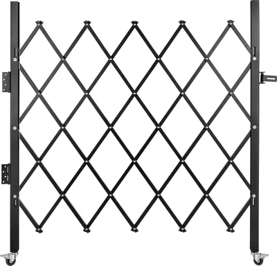 Obrázok produktu pre Jednoduchá skladacia bezpečnostná brána, 48 x 66 palcová skladacia brána, bezpečnostná brána Accordion Steel, flexibilná rozkladacia bezpečnostná brána, rolovacia zábrana, nožnicová brána s visiacim zámkom
